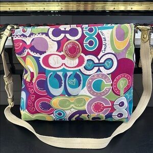 Coach Vibrant Multi-Color Whimsical Crossbody Bag